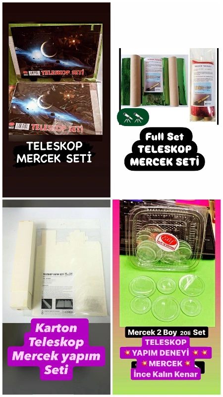 TELESKOP MERCEK DENEY SETLERİ YAPIM SETLERİ
